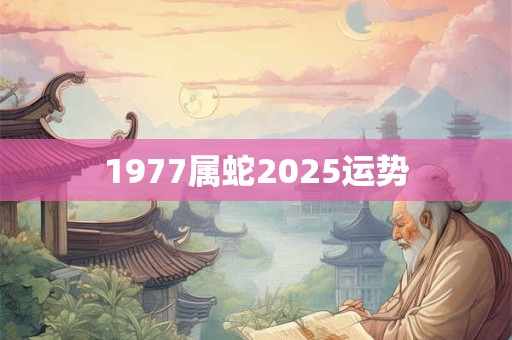 1977属蛇2025运势 1977属蛇2025运势