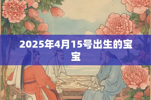 2025年4月15号出生的宝宝