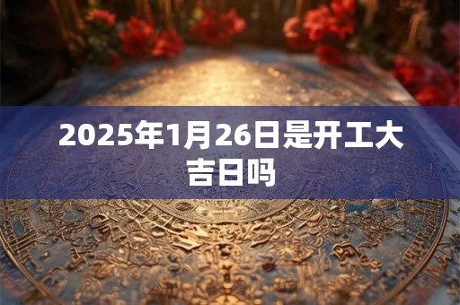 2025年1月26日是开工大吉日吗