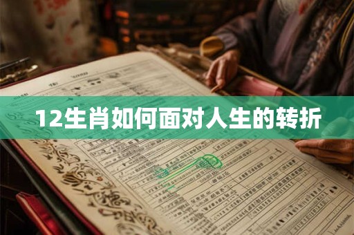 12生肖如何面对人生的转折