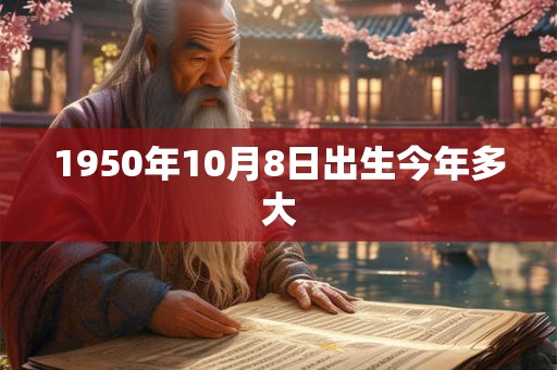 1950年10月8日出生今年多大