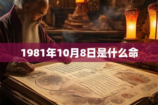 1981年10月8日是什么命