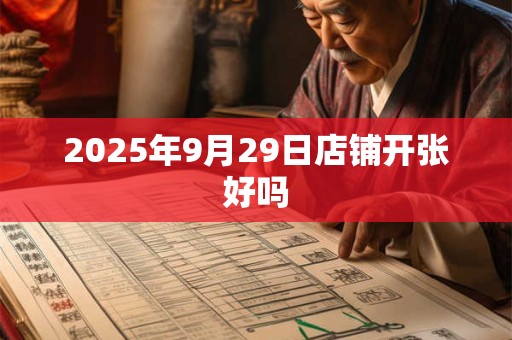 2025年9月29日店铺开张好吗