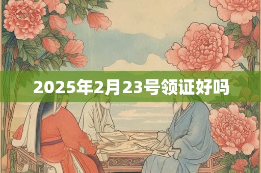 2025年2月23号领证好吗