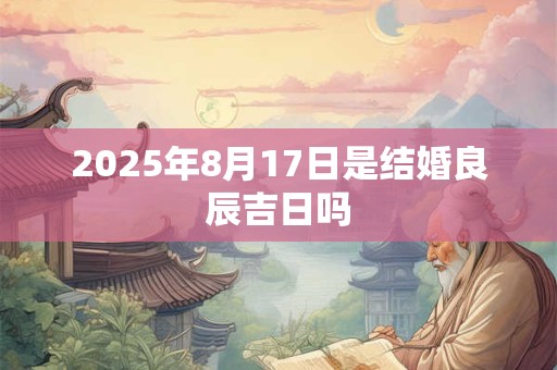 2025年8月17日是结婚良辰吉日吗