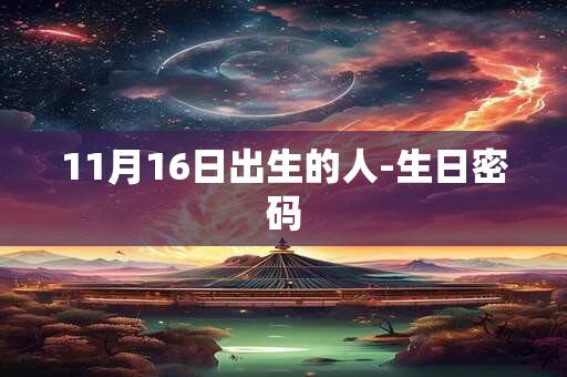 11月16日出生的人-生日密码