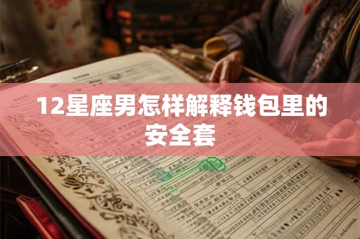 12星座男怎样解释钱包里的安全套