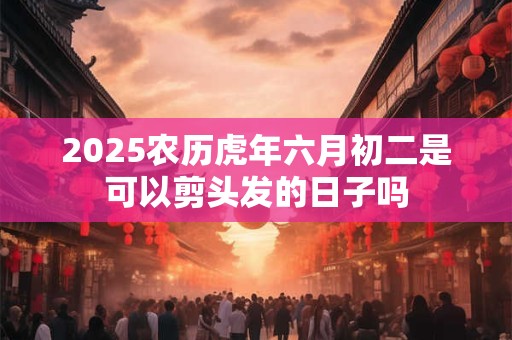 2025农历虎年六月初二是可以剪头发的日子吗