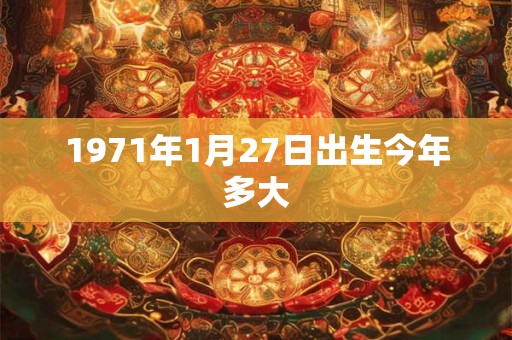 1971年1月27日出生今年多大