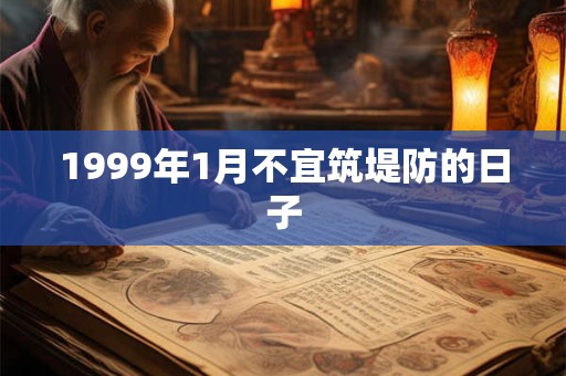 1999年1月不宜筑堤防的日子