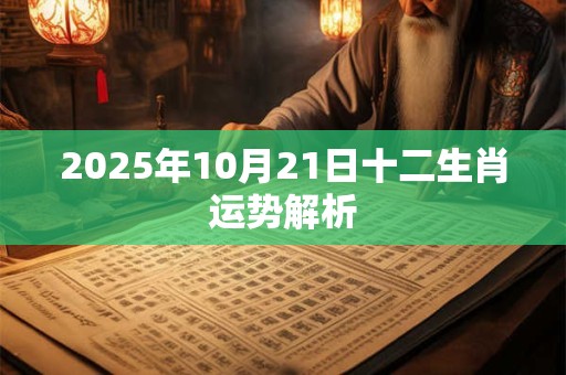 2025年10月21日十二生肖运势解析