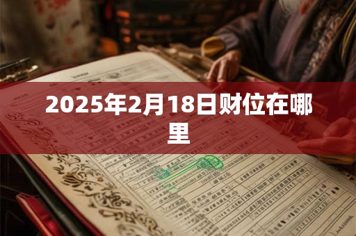 2025年2月18日财位在哪里