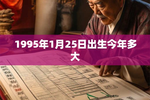 1995年1月25日出生今年多大