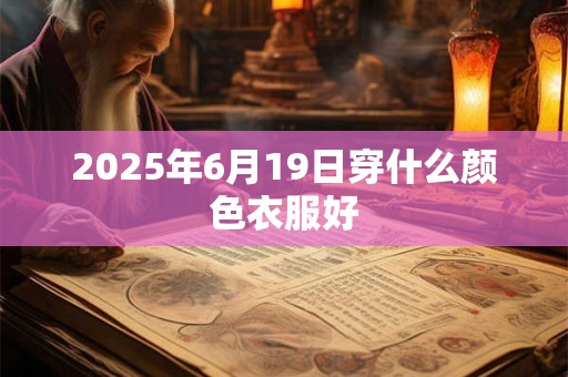 2025年6月19日穿什么颜色衣服好