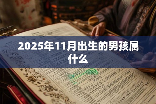 2025年11月出生的男孩属什么