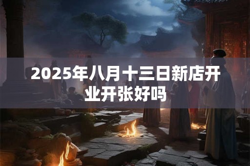 2025年八月十三日新店开业开张好吗