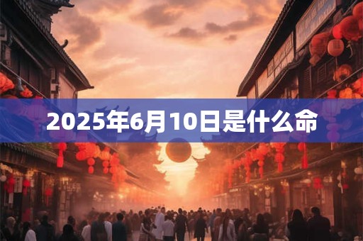 2025年6月10日是什么命