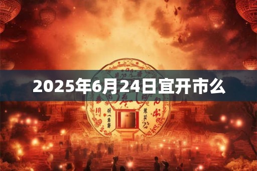 2025年6月24日宜开市么