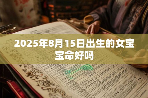2025年8月15日出生的女宝宝命好吗