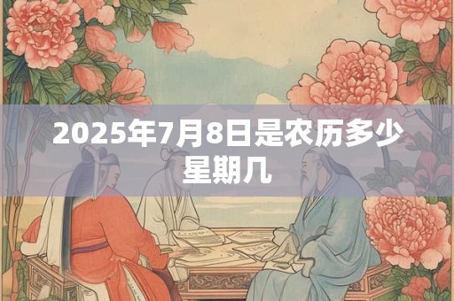 2025年7月8日是农历多少星期几