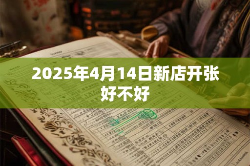 2025年4月14日新店开张好不好