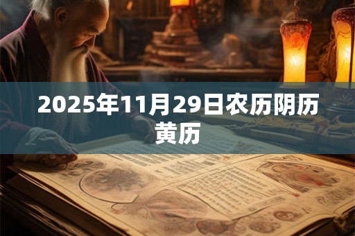 2025年11月29日农历阴历黄历