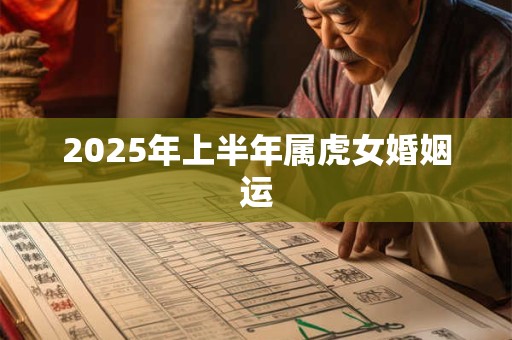 2026年上半年属虎女婚姻运