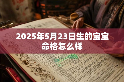 2025年5月23日生的宝宝命格怎么样 2025年5月23日生的宝宝命格怎么样