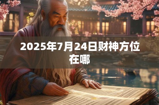 2025年7月24日财神方位在哪