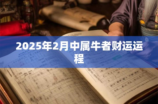 2025年2月中属牛者财运运程 2025年2月中属牛者财运运程