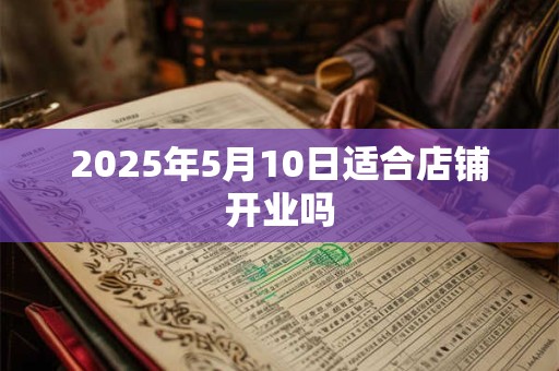 2025年5月10日适合店铺开业吗 2025年5月10日适合店铺开业吗