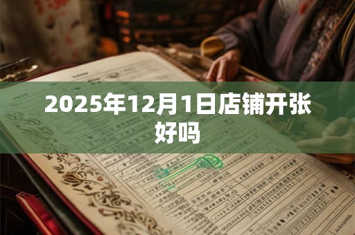 2025年12月1日店铺开张好吗