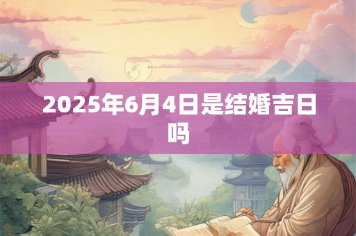2025年6月4日是结婚吉日吗