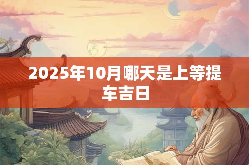 2025年10月哪天是上等提车吉日 2025年10月哪天是上等提车吉日