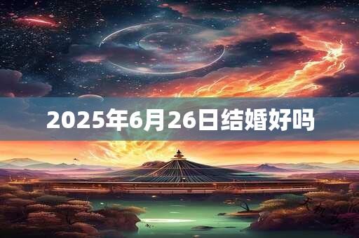 2025年6月26日结婚好吗