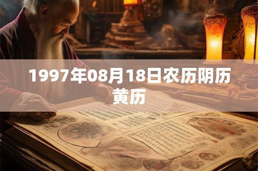 1997年08月18日农历阴历黄历