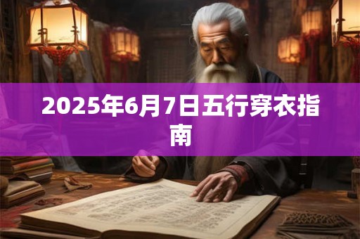 2025年6月7日五行穿衣指南