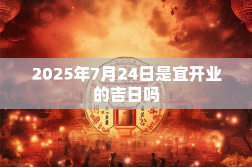 2025年7月24日是宜开业的吉日吗
