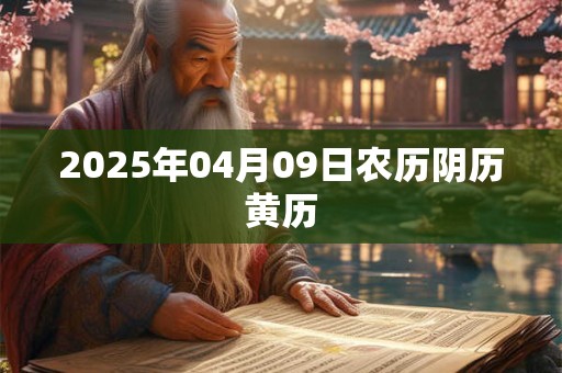 2025年04月09日农历阴历黄历