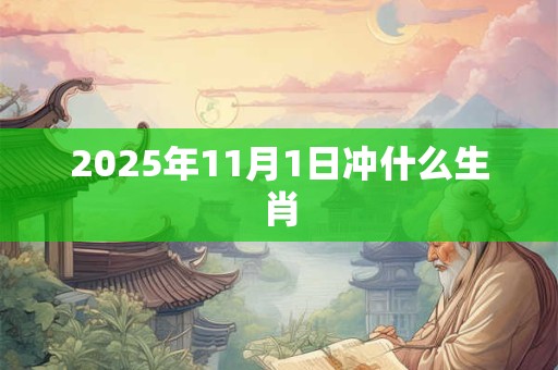2025年11月1日冲什么生肖