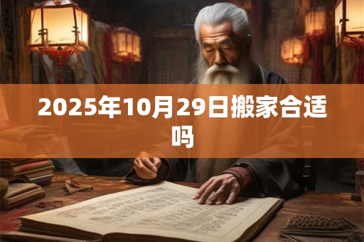 2025年10月29日搬家合适吗