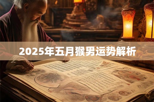 2025年五月猴男运势解析