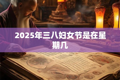 2025年三八妇女节是在星期几