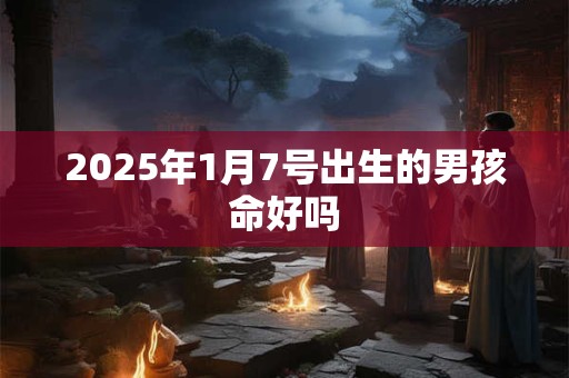 2025年1月7号出生的男孩命好吗
