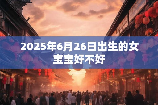 2025年6月26日出生的女宝宝好不好