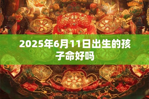 2025年6月11日出生的孩子命好吗