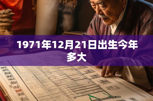 1971年12月21日出生今年多大