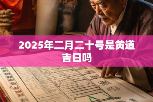 2025年二月二十号是黄道吉日吗