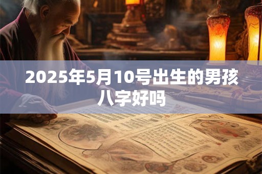 2025年5月10号出生的男孩八字好吗