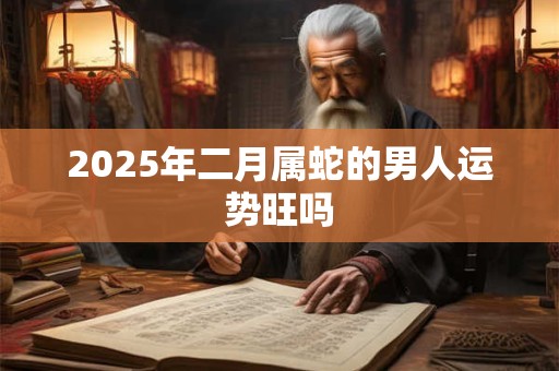 2025年二月属蛇的男人运势旺吗